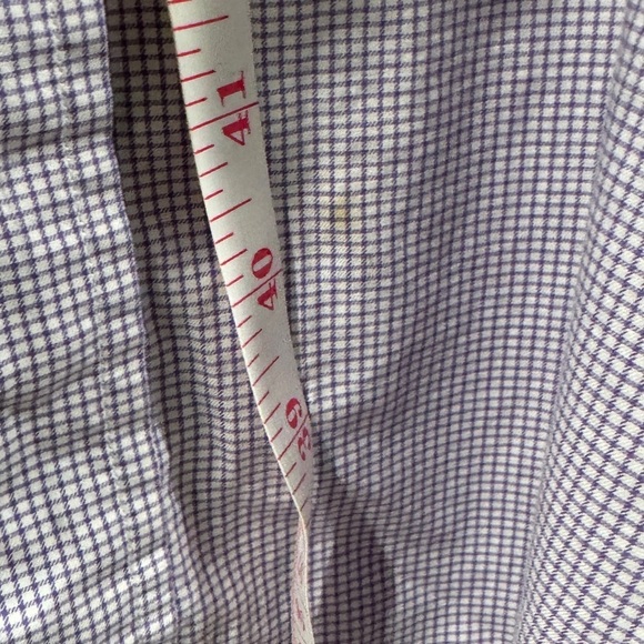 Polo Ralph Lauren Purple White Plaid Button Down Collared Shirt Size 16.5 32-33 - Picture 10 of 16